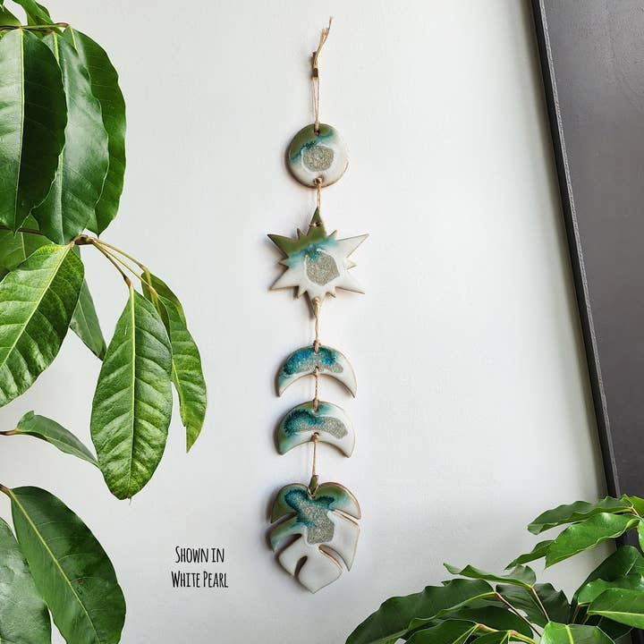 Dock 6 Pottery - Wholesale Wall Accent - Monstera Wall Hanging, Handmade Plant Botanical Boho Gift3