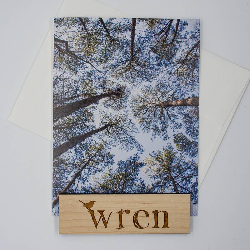 Wren - Wholesale Everyday Greeting Card - Pine Trees | Skyward (Blank inside) Greeting Card4