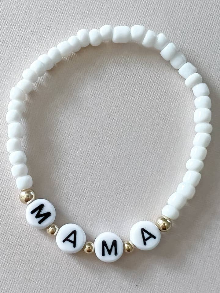 Pulsera blanca para mamá para venta al por mayor de Sky&Ry.Co