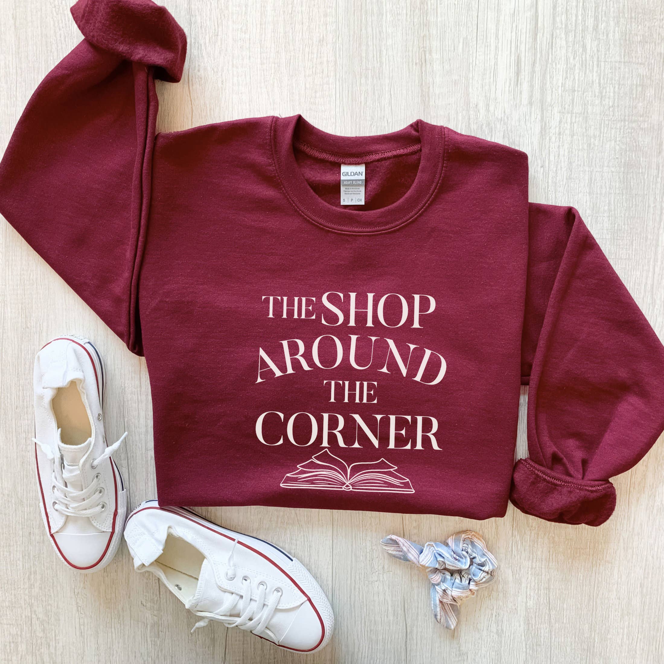NVC Ecommerce LLC - Wholesale Graphic Sweatshirt - Women's - Bookish shirt, The Shop Around The Corner Bookworm T-Shirt5