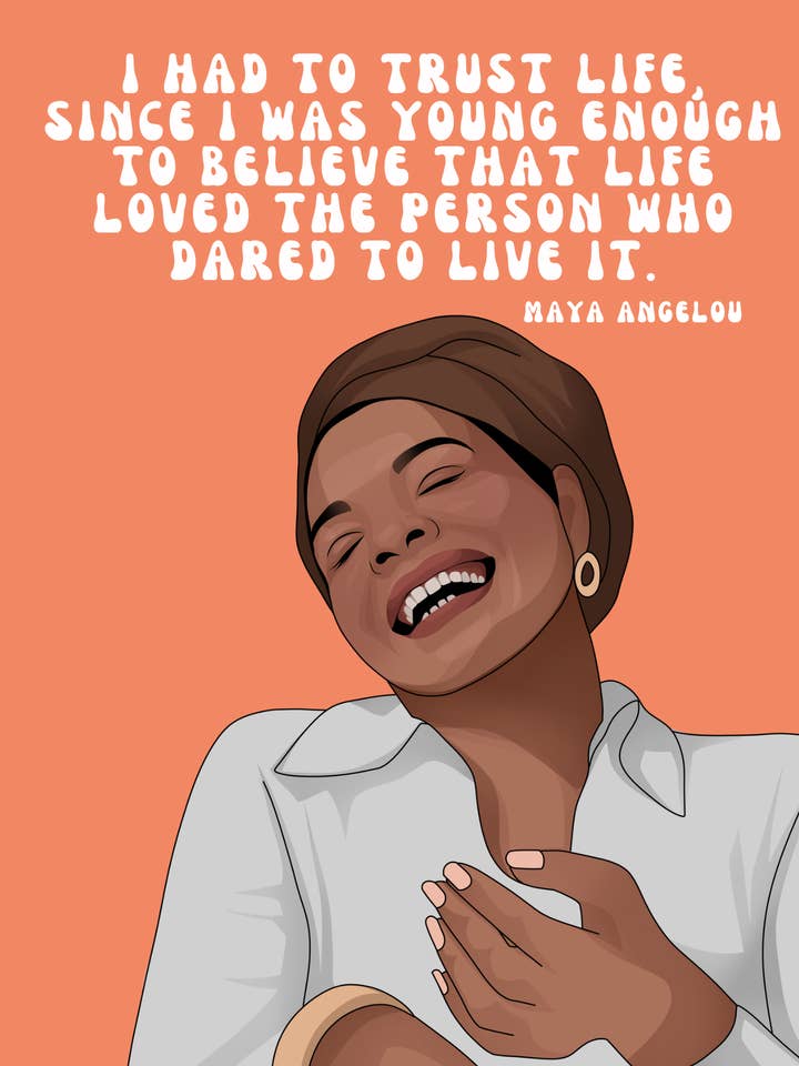 Maya Angelou pour la vente par Cards by Dé