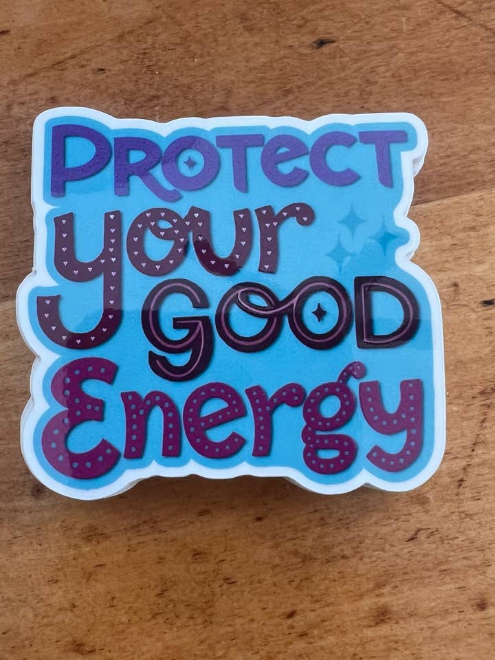 Beskyt din gode energi klistermærke for engroshandel hos La La & Co