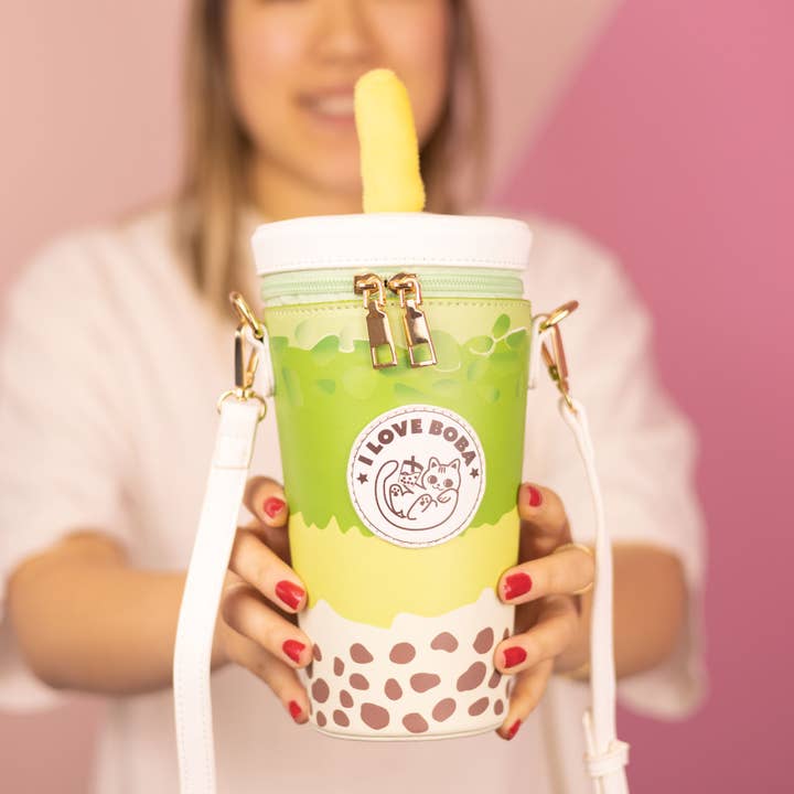 Boba Milk Tea Handbag - Matcha for wholesale by Bewaltz
