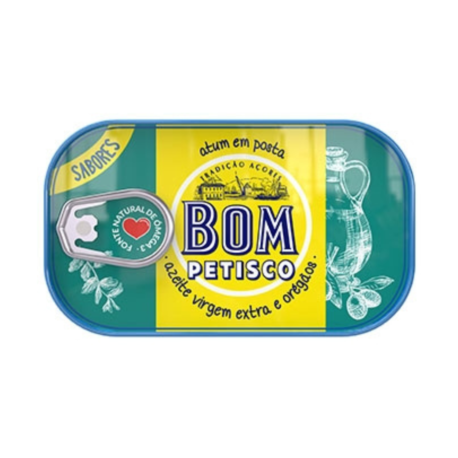 Portugalia Imports - Vente Poissons en conserve - Bom Petisco Thon Solide à l'Huile d'Olive Vierge Extra avec Origan0