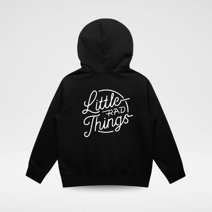 DET RAD CIRCLE LOGO - GENBRUGT SORT for engroshandel hos Little Rad Things