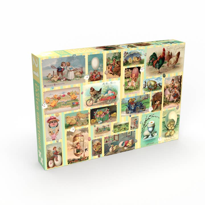 Penny Puzzle – wholesale Puzzle – Adult – Ye Old Easter Greetings 1000 piece jigsaw puzzle