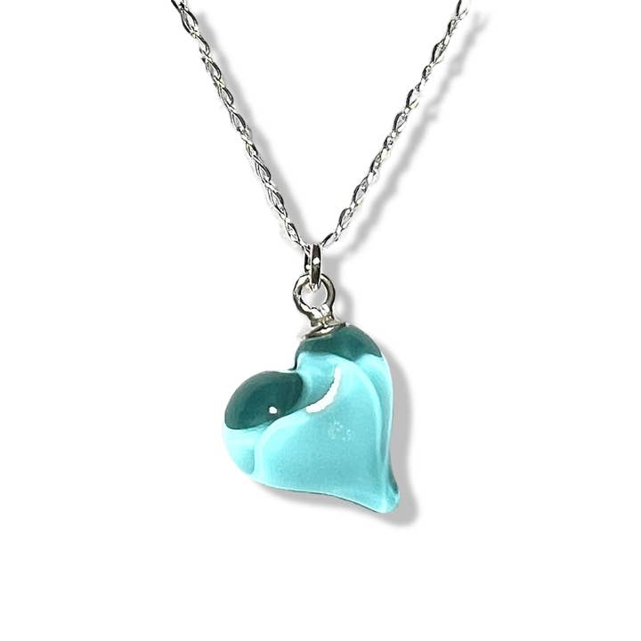 Collier Mini Cœur 2025 pour la vente par PERFECTO GLASS JEWELRY