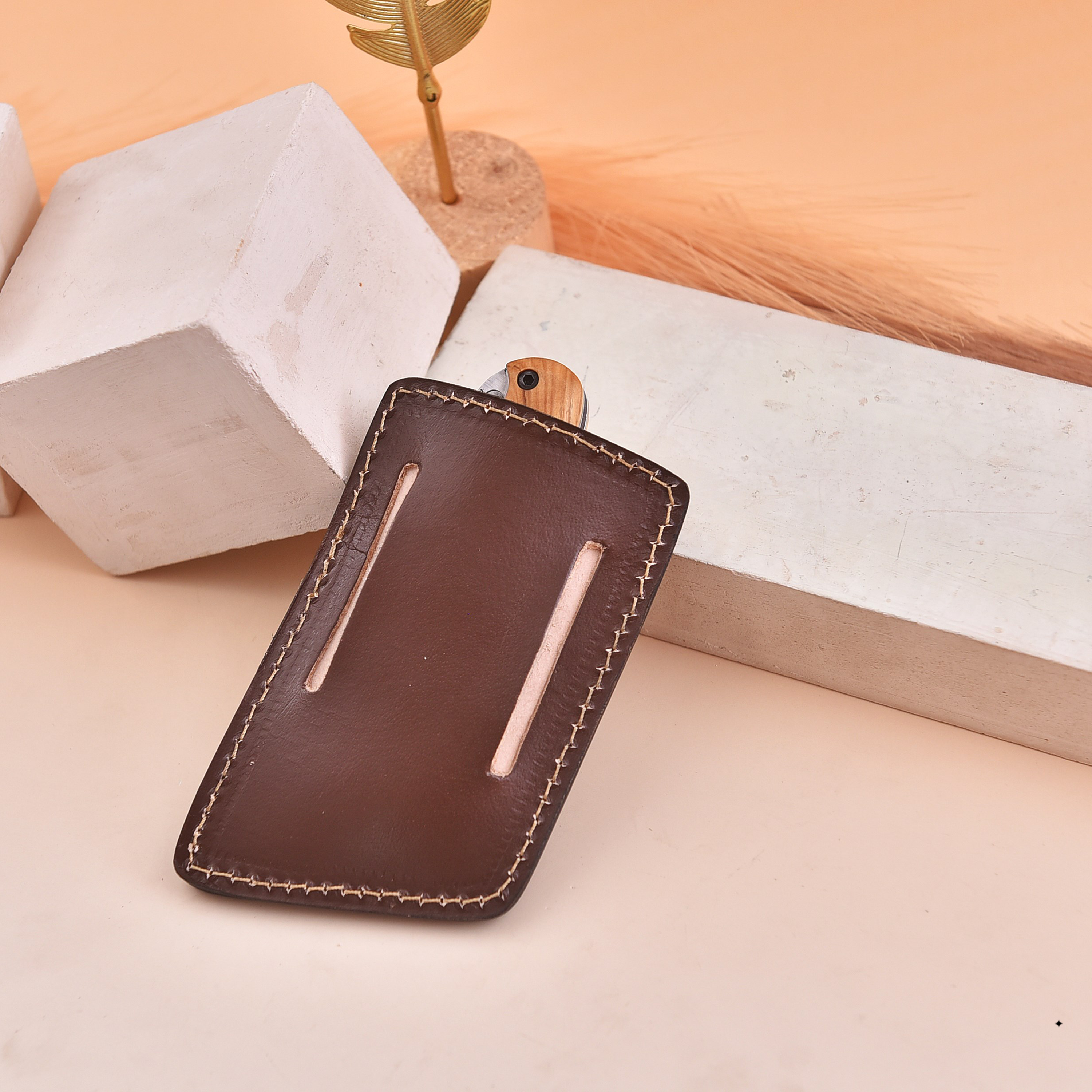 FH KNIVES - Vendita all'ingrosso Coltellino tascabile/portacoltellino - Coltello pieghevole Damascus 7,0' a tema costa marina, coltello tascabile5