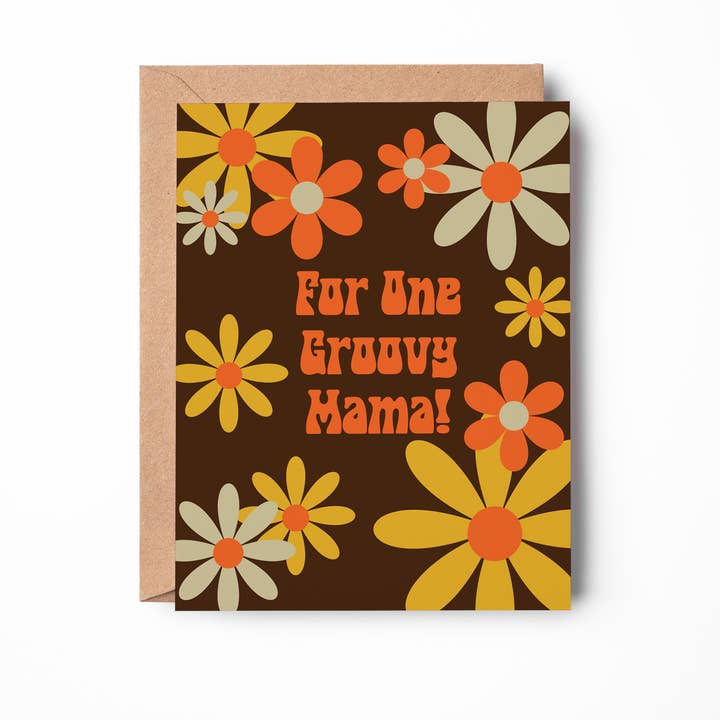 Pour une carte Groovy Mama pour la vente par GiGi Thomas Designs