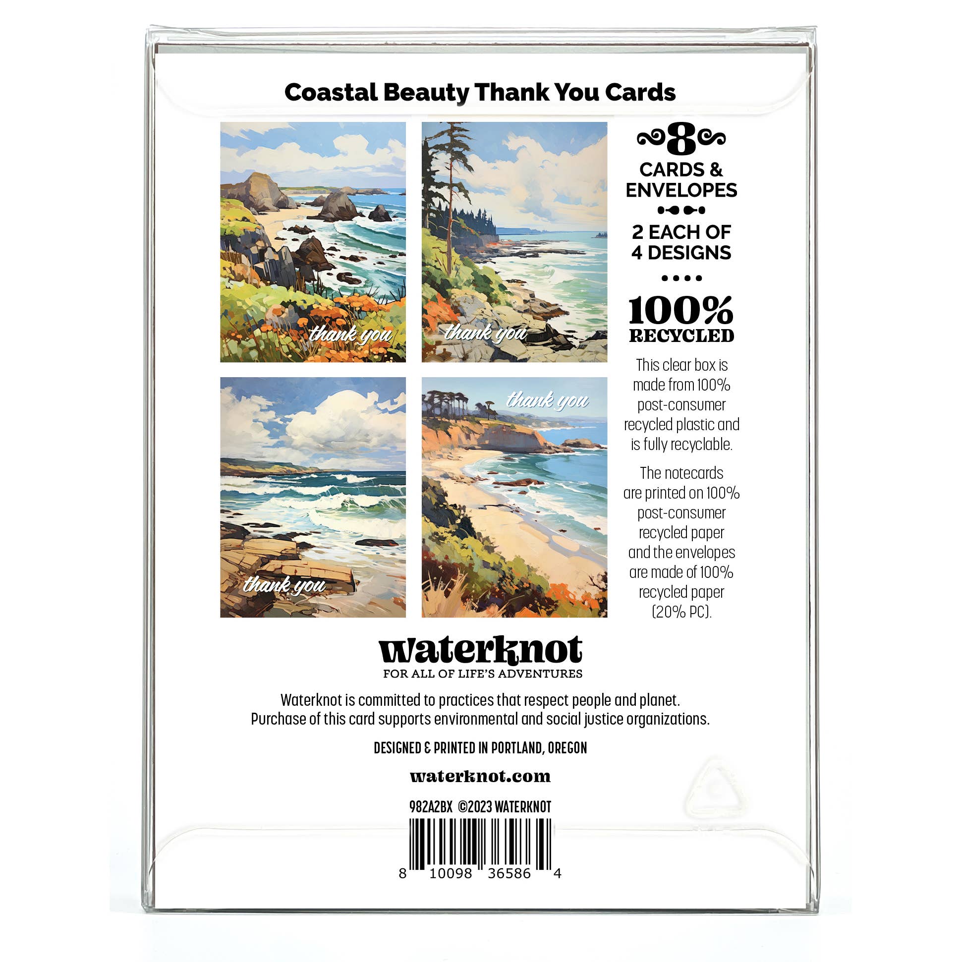 Waterknot – wholesale Stationery/notecard set – Coastal Beauty Thank You Box Set2