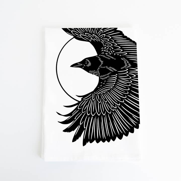 Bird Mafia - Wholesale Tea Towel - Crow Flour Sack Towel