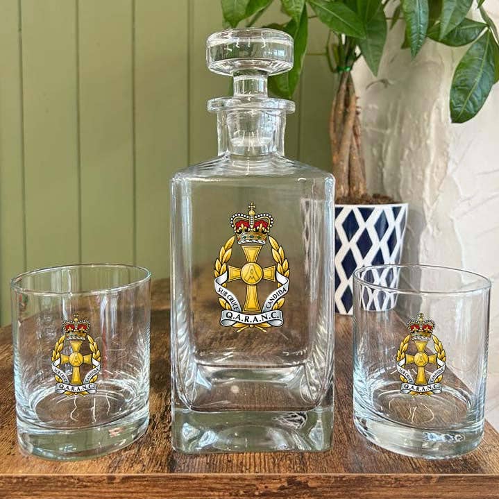 Queen Alexandra's Royal Army Nursing Corps - Decanter for wholesale by Thecraftyblackdog