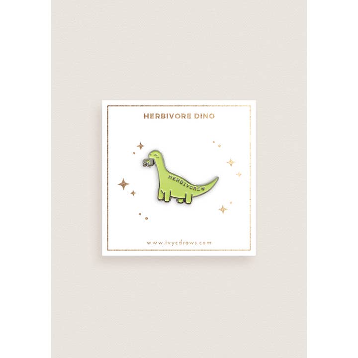 Ivycdraws - Vendita all'ingrosso Spilla da bavero - Spilla a forma di dino erbivoro1