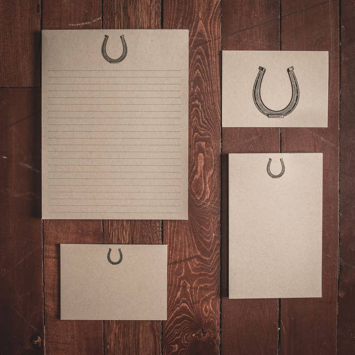 OAK & INK - Venta al por mayor Conjunto de papelería y tarjetas - Colección de papelería herradura1