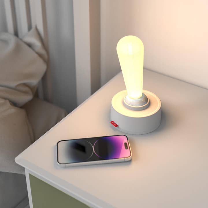 VIGOR – wholesale Nattlampa – USB-uppladdningsbar nattlampa, idealisk för sovrum och badrum, bärbar joystickstyrd nattlampa med innovativ intelligent nattbelysning, sladdlös skrivbordslampa (10-pack)
