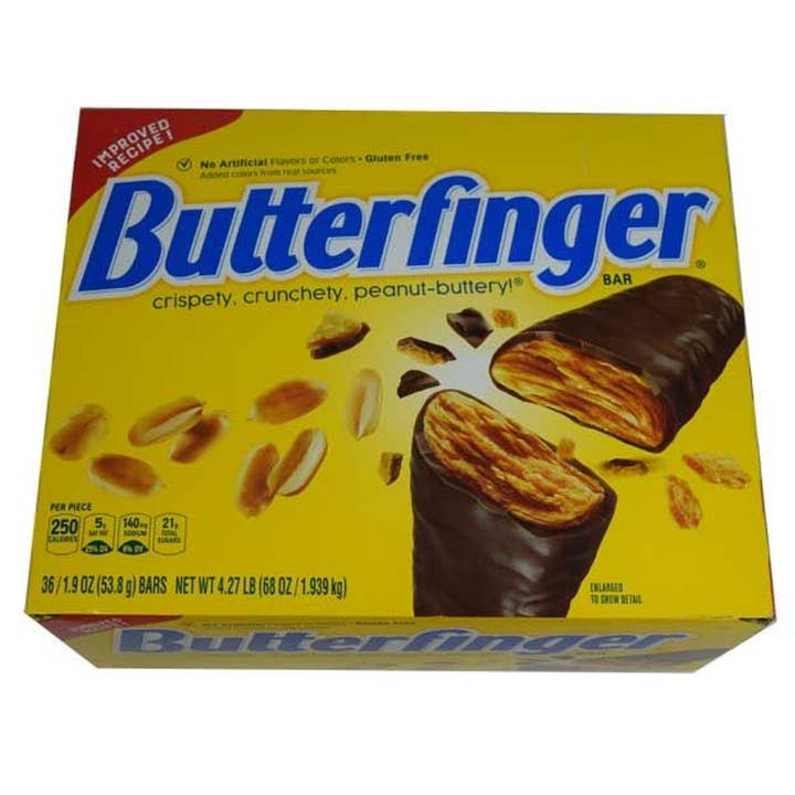 I Got Your Candy - Wholesale Chocolate Bar - Butterfinger Candy Bar 1.95oz - 36ct