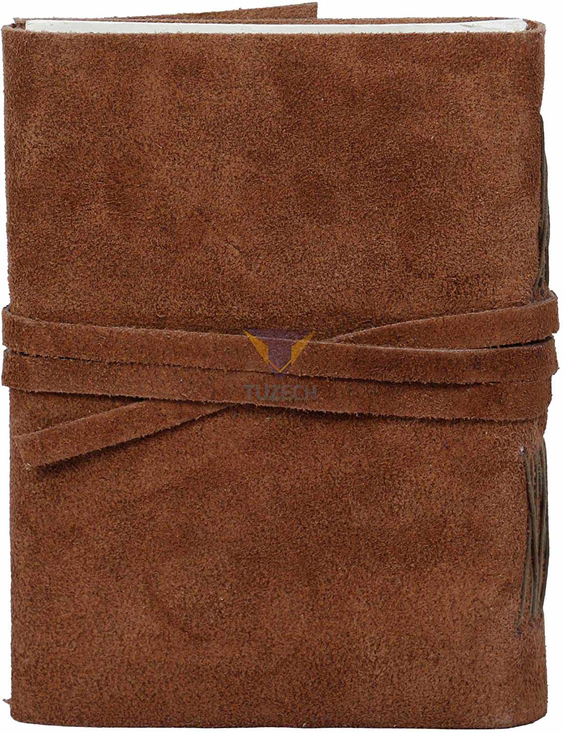 Tuzech Leather - Wholesale Journal/Diary - Tuzech Leather Journal Writing Notebook Antique Handmade Leather Bound Daily Notepad for Men/Women Unlined Paper for Art Sketchbook Travel Diary to Write in 7 Inches3