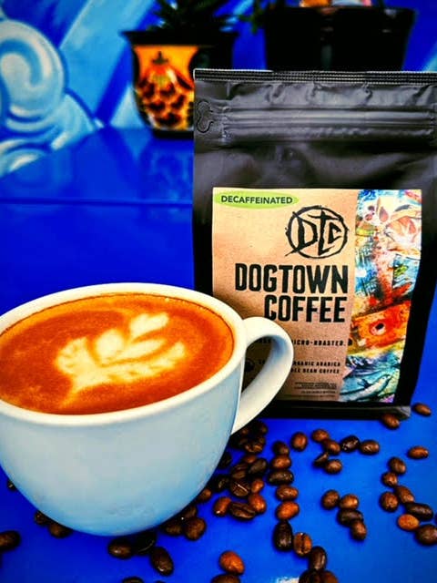 12oz Decaf Espresso for wholesale by Dogtown Coffee