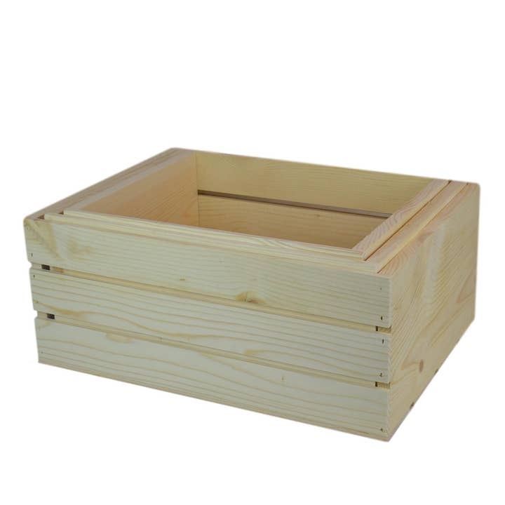 Large 3 Piece Wooden Nesting Crates (One Set) for wholesale by Poole & Sons Inc.