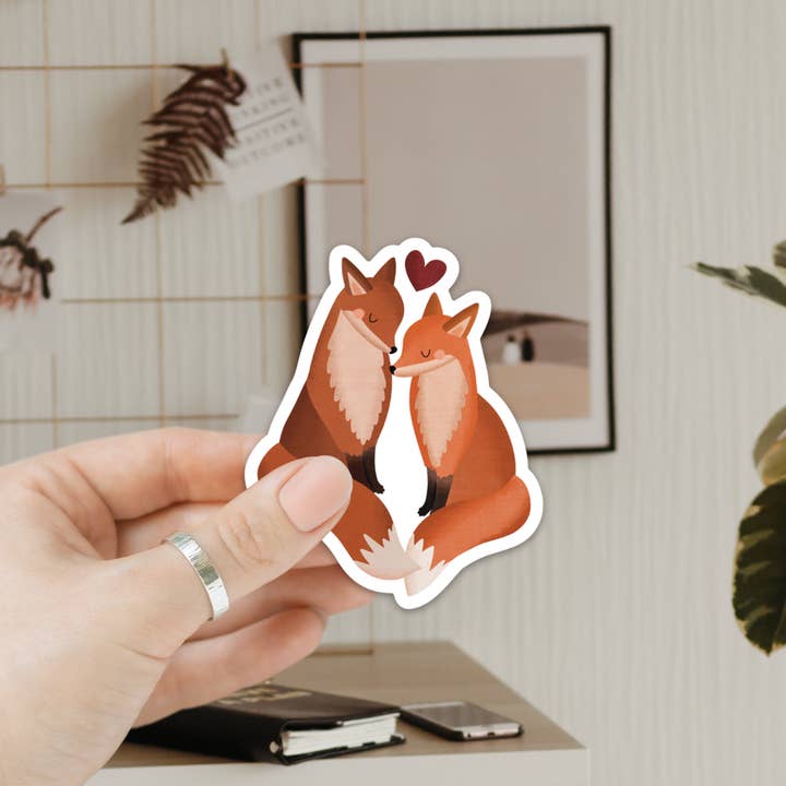 Tilda&Theo - Wholesale Magnet - Magnet fox couple wedding - fridge magnet gift2