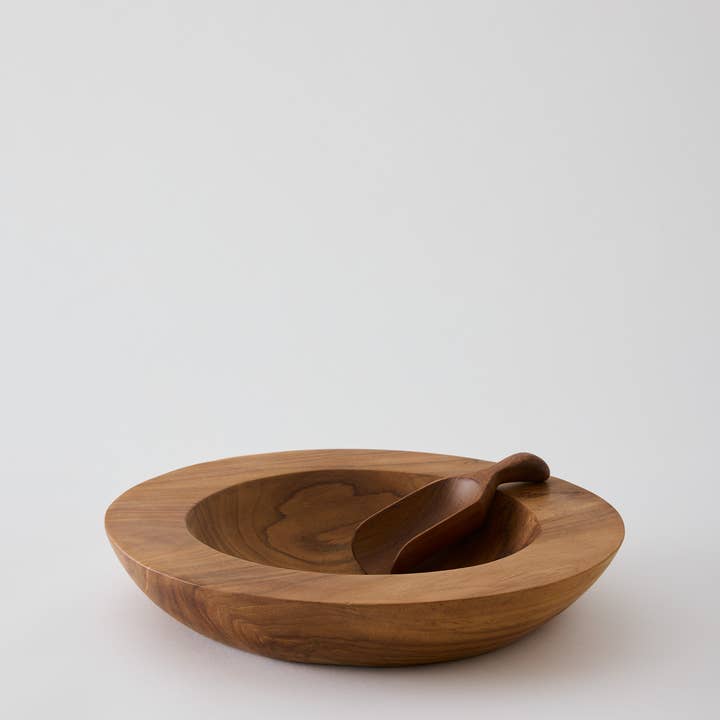 Tell Me More - Wholesale Serve Bowl - Teak bowl