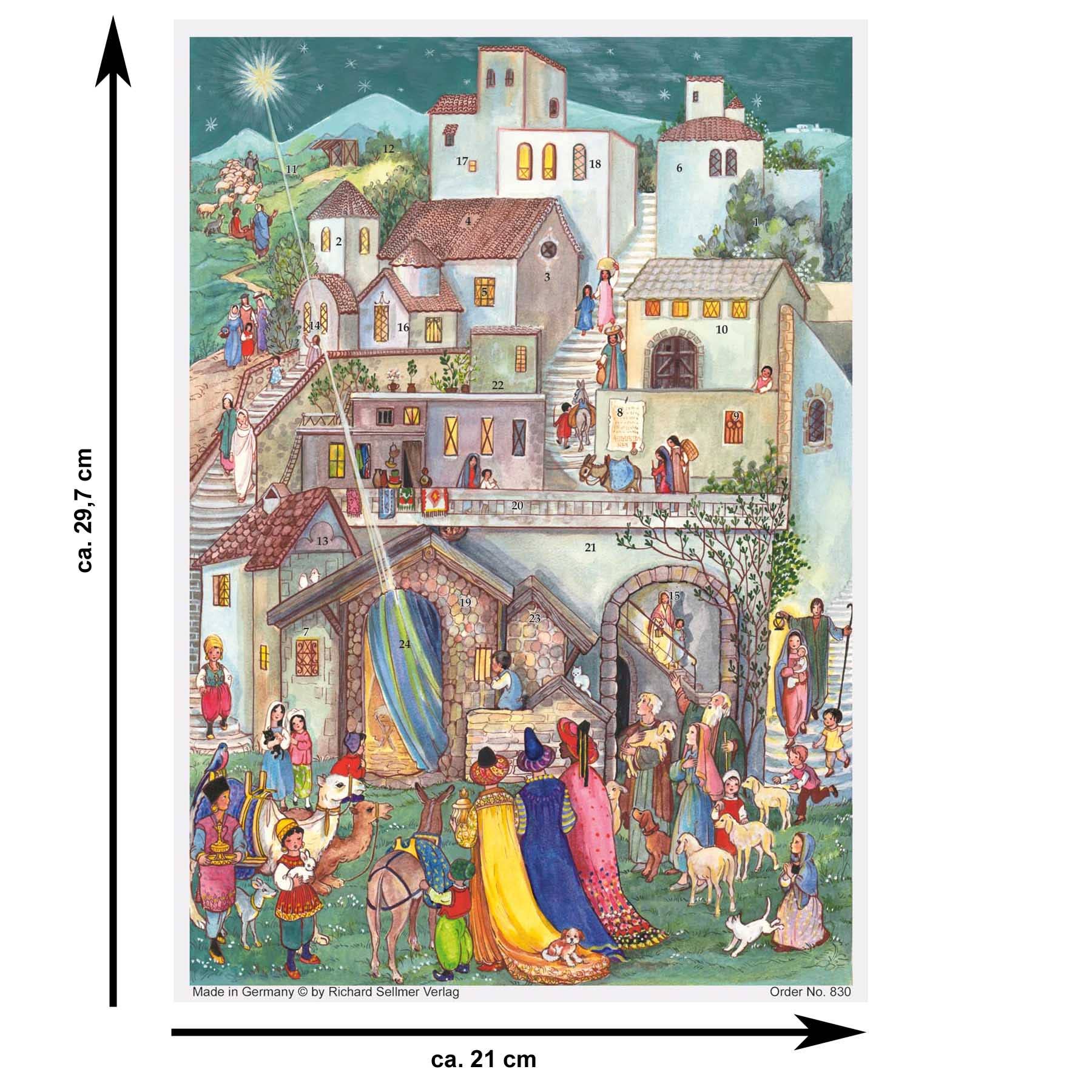 Richard Sellmer Verlag KG - Wholesale Advent Calendar - Advent calendar “The Three Kings in Bethlehem”3