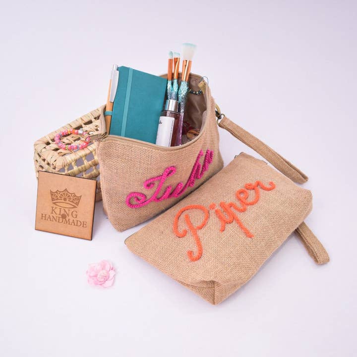 King Of Handmade - Wholesale Make-up/cosmetic bag - Personalized Makeup Bag, Bride Cosmetic Bags, Bridal party2