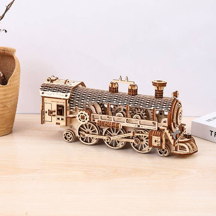 Marissa's Gifts – wholesale DIY craft kit – Child – DIY Model wooden kit train1
