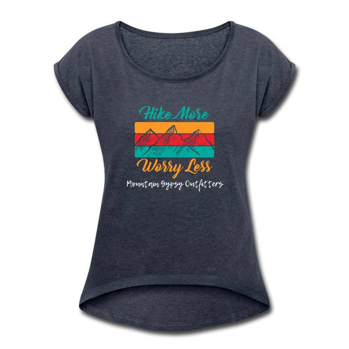 Hike More T-Shirt mit Rollmanschette für den Großhandel von Mountain Gypsy Outfitters