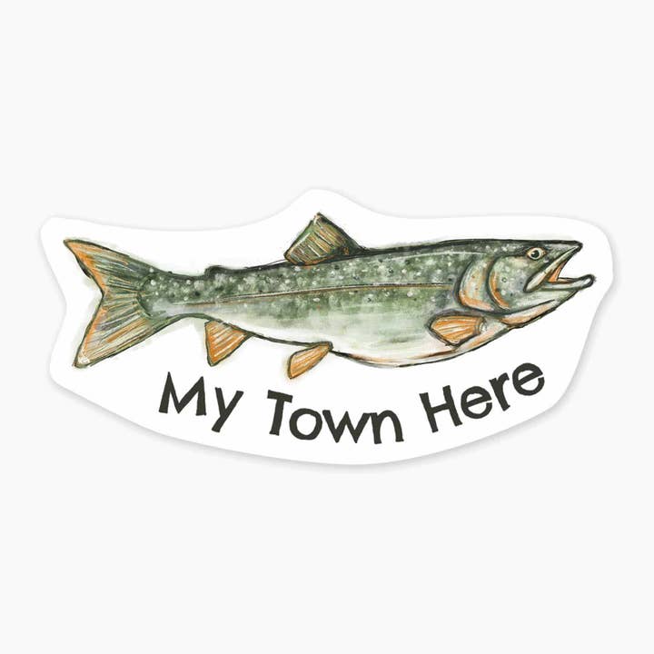 Lake Trout - Autocolante com o Nome de 3" por atacado de Nice Enough Stickers