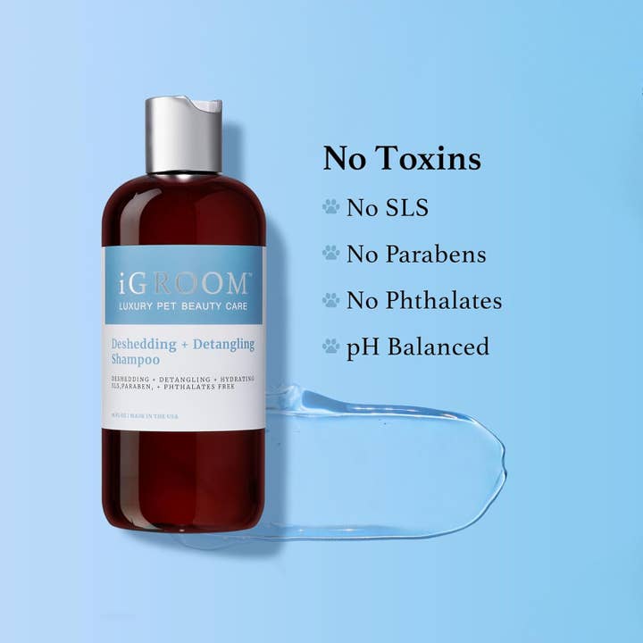 iGroom - Wholesale Pet Shampoo - Dog - Deshedding + Detangling Shampoo 16oz1