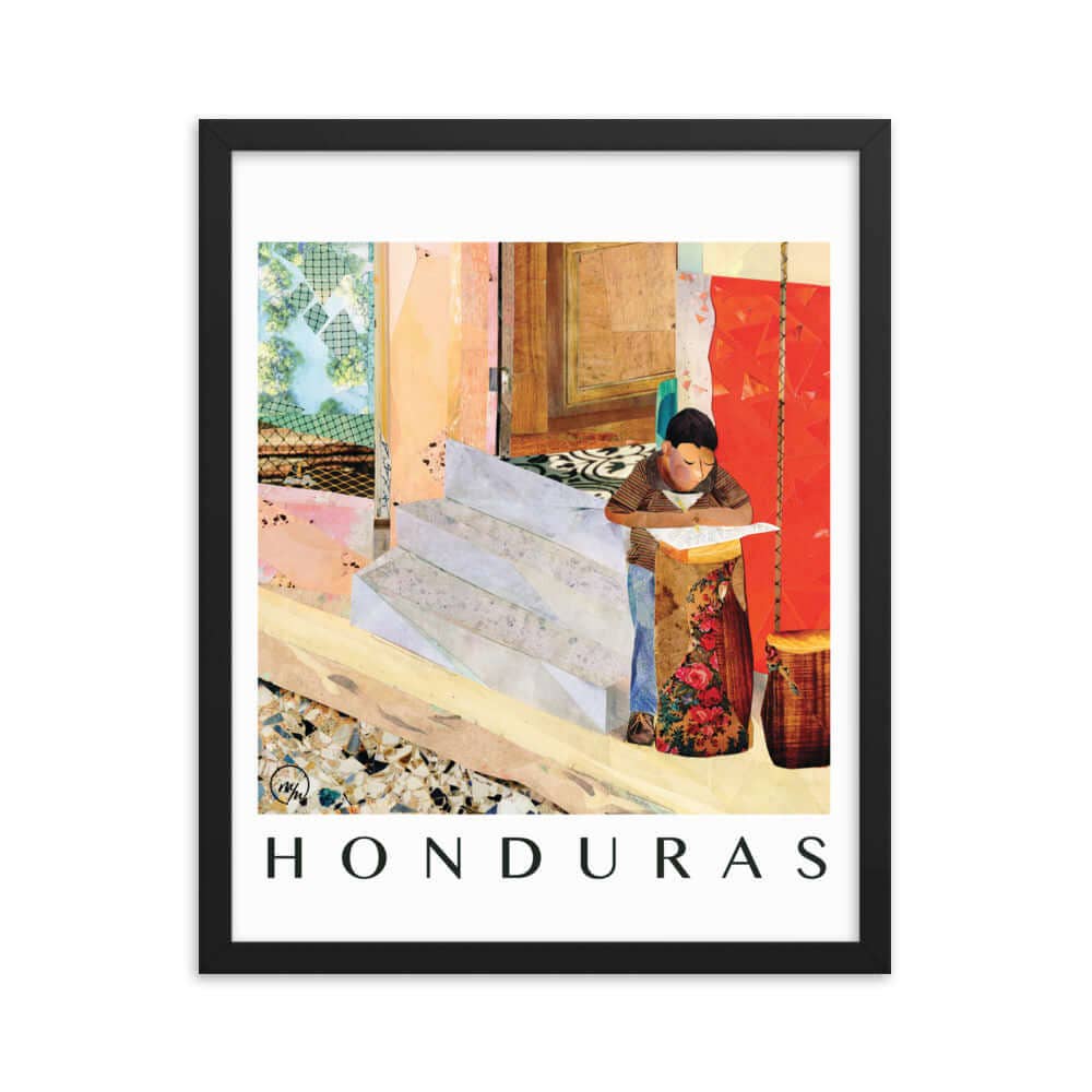 more the merrlier - Wholesale Art Print - Copán Ruinas, Honduras Framed Collage Art Poster Print0