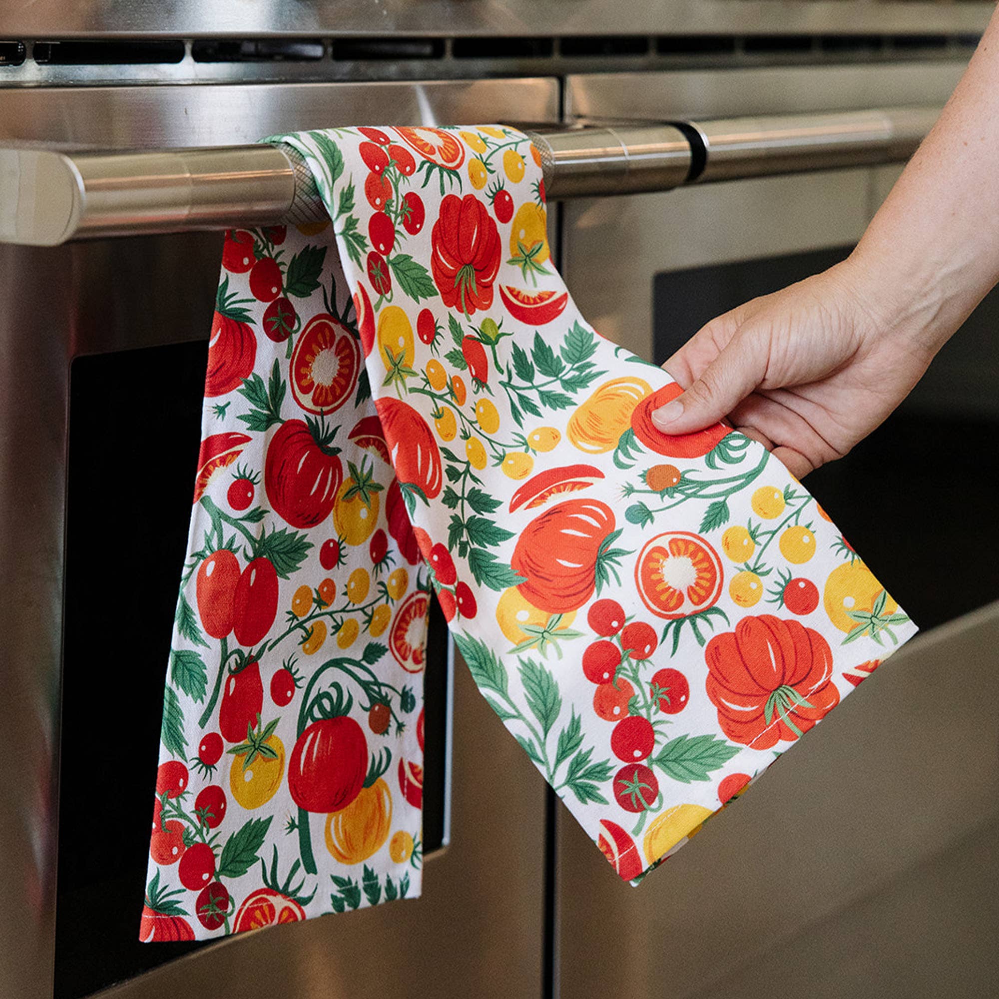 Paper Farm Press - Wholesale Tea Towel - Tomato Vine Tea Towel1