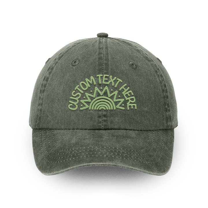 Island View Outfitters – wholesale Baseball cap – Unisex – *CUSTOM* Cosmic Sun Faded Dad Cap3