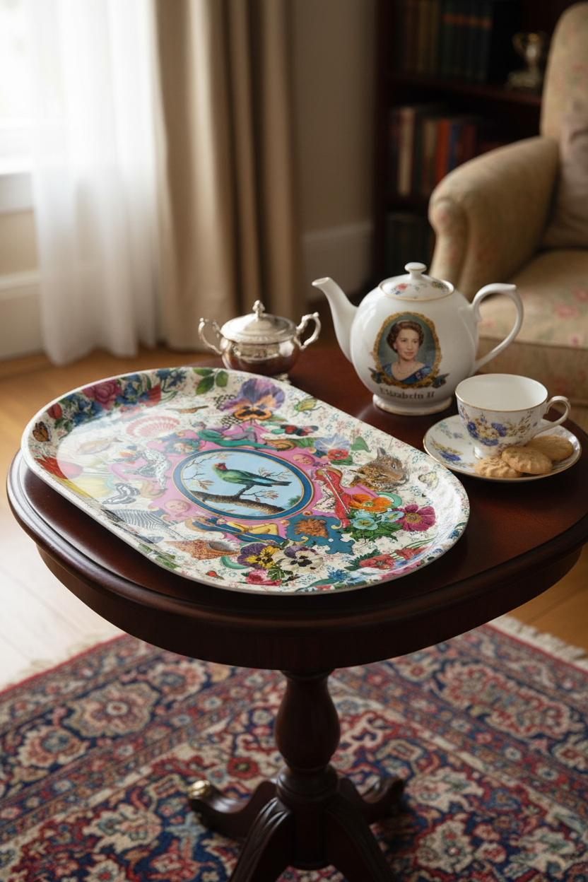 Mouchkine Jewelry – Großhandel Deko-Tablett – Rhapsodie ovales Tablett 44x28cm3