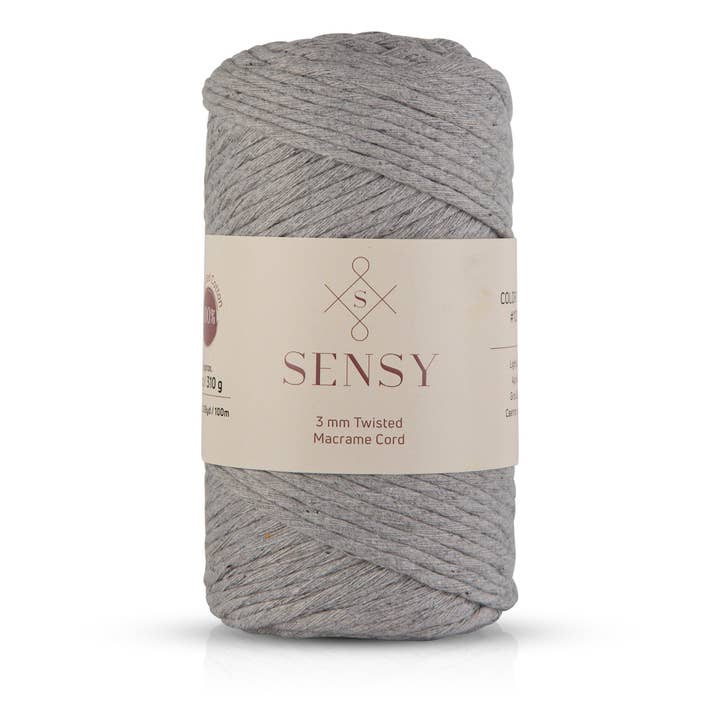 Sensy - Wholesale Yarn - Sensy Premium 3mm - 109 Yards 100% Recycled Cotton Single Strand Macrame Cord16