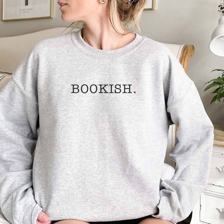 Bookish Typewriter Sweatshirt for wholesale by Love On A Shelf