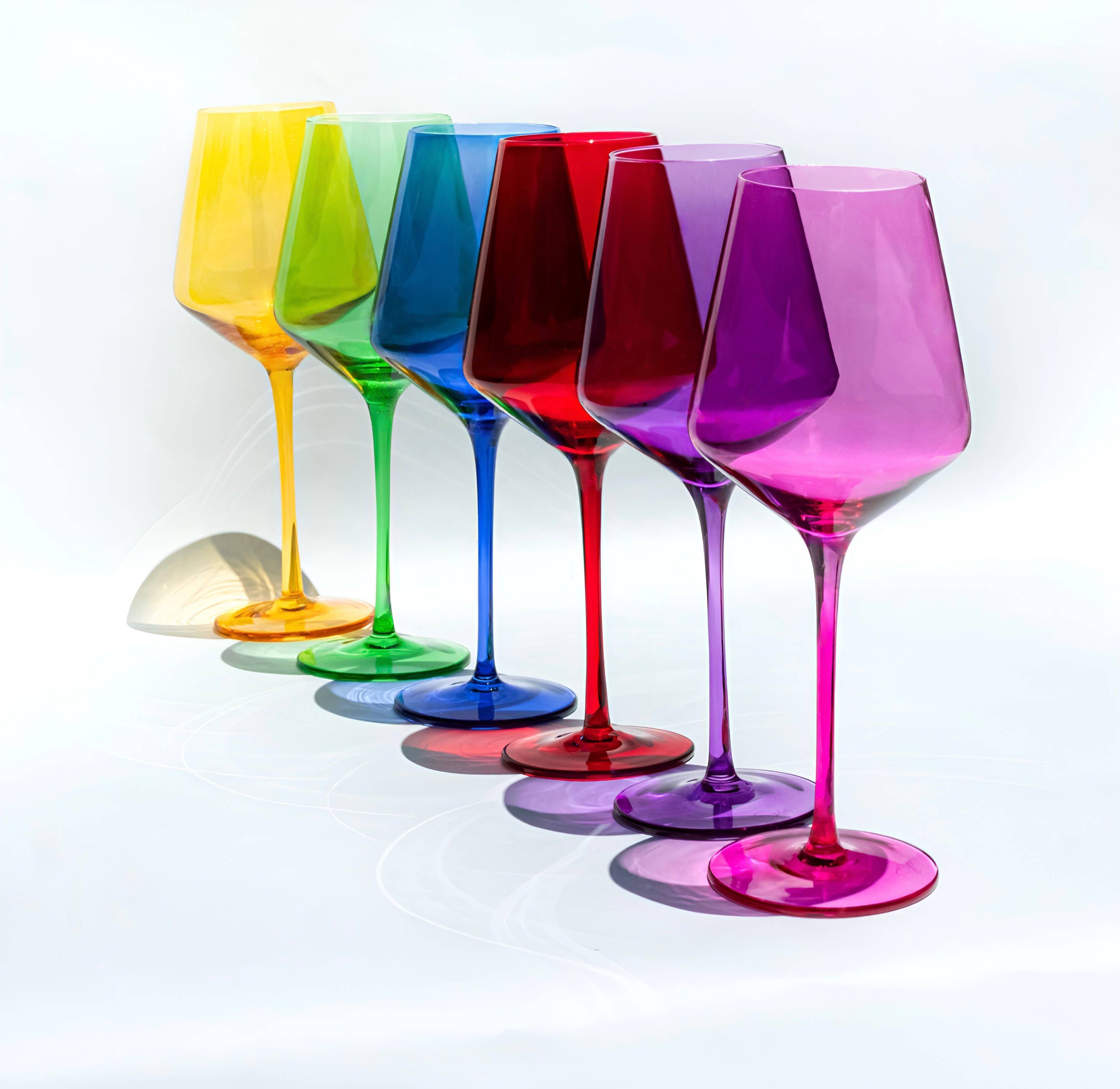 Saludi Glassware – wholesale Vinglas – Flerfärgade vinglas5