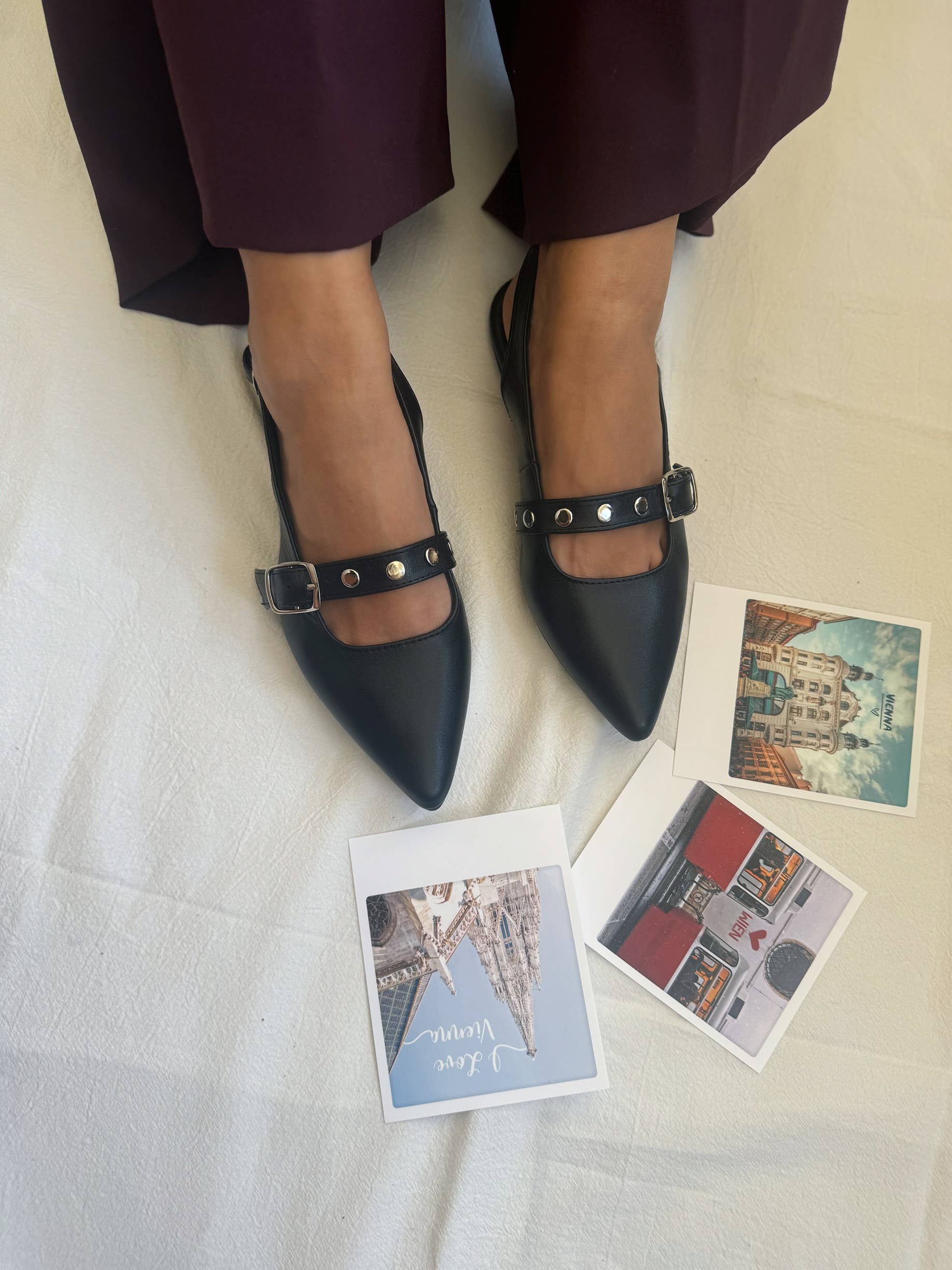 Christina Christi - Wholesale Muiltjes - Dames - Muiltjes voor dames, Zwarte leren muiltjes, Muiltjes met studs, Muiltjes voor dames1