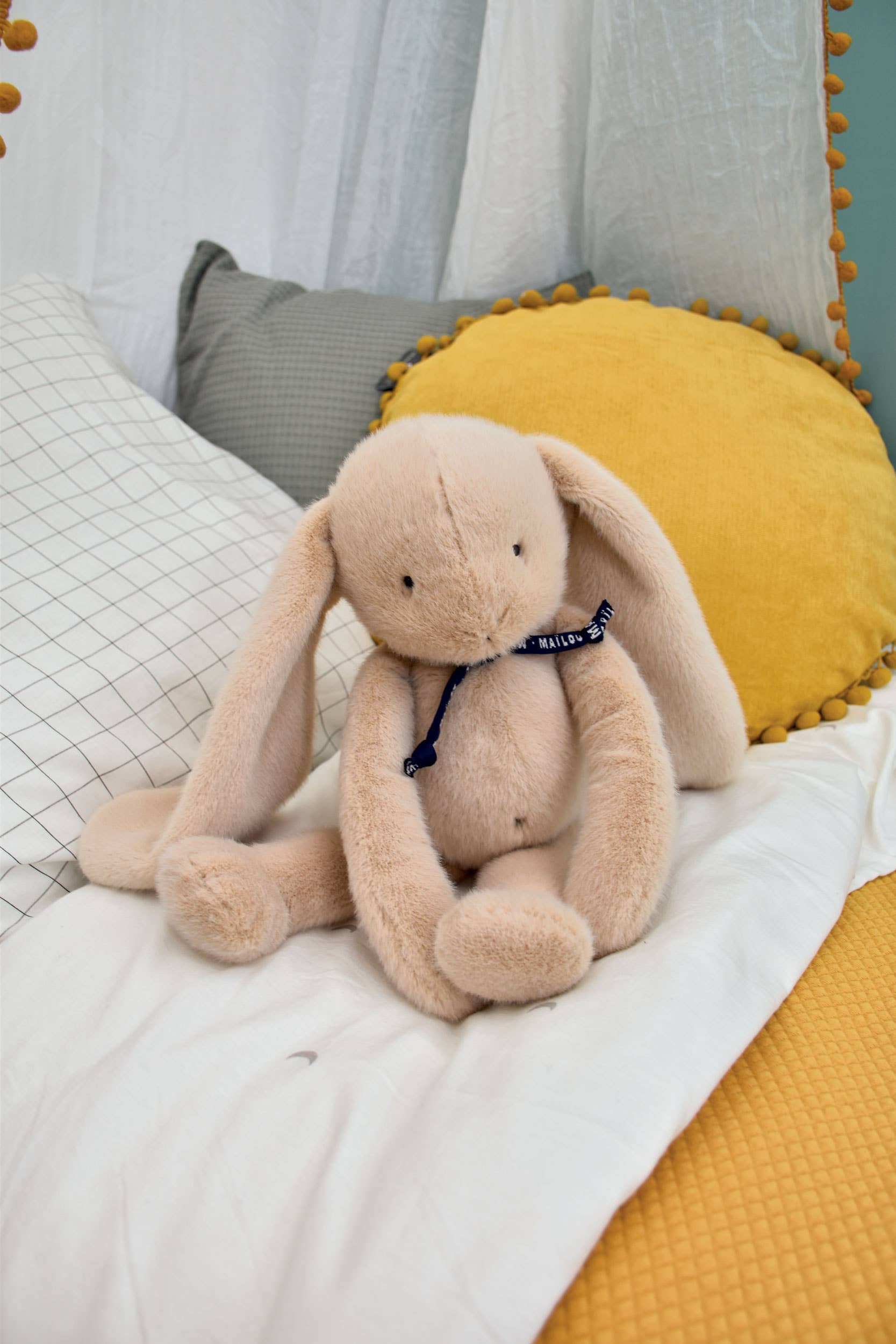 MAÏLOU TRADITION - Wholesale Stuffed/Plush Toy - Kids & Baby - LAPIN MELOE 37 cm beige2