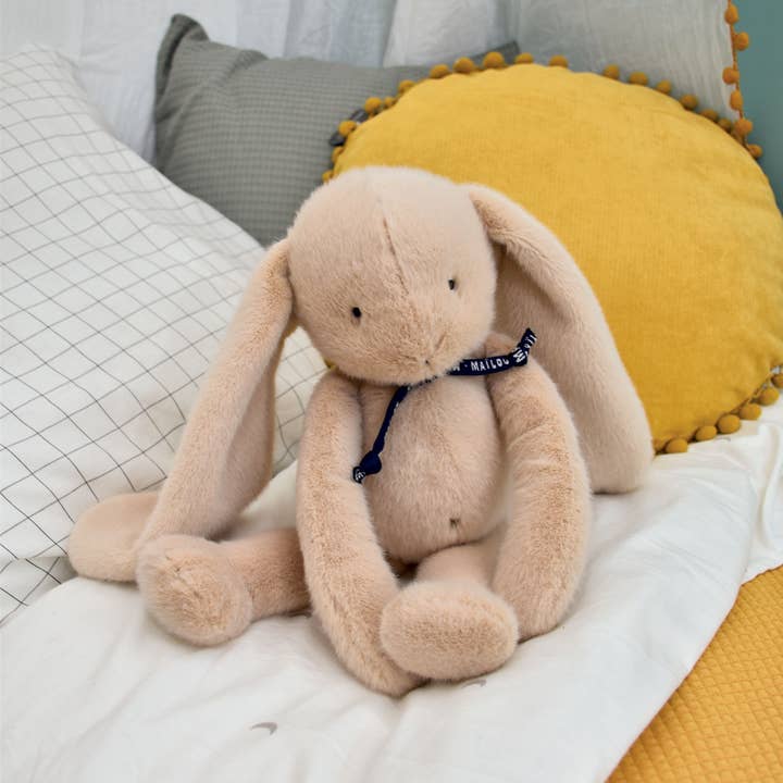 MAÏLOU TRADITION - Wholesale Stuffed/Plush Toy - Kids & Baby - LAPIN MELOE 37 cm beige2