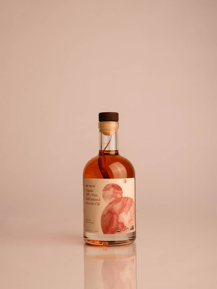 Organic Chili Infused 100% Pure Avocado Oil for wholesale by west~bourne