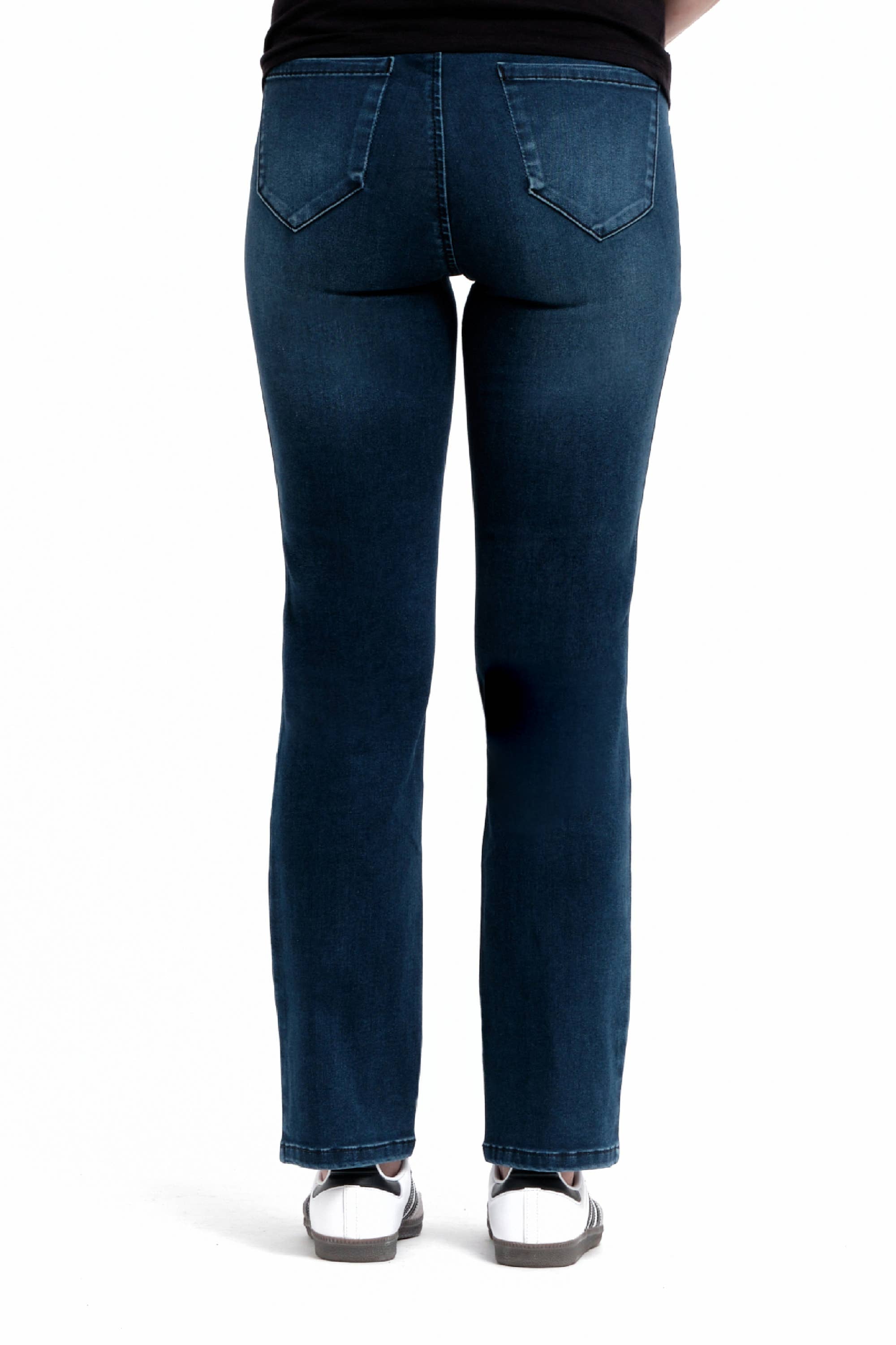 1822 Denim - Vente Jean – maternité - Jean de maternité Better Butter Slim Straight de 30 pouces en Lanie1