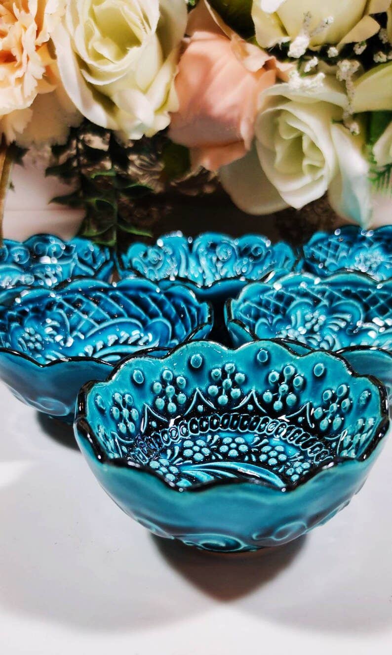 Mediterranean Collection - Wholesale Bowl - Turkish Design Pottery Bowls - 30 Pcs2