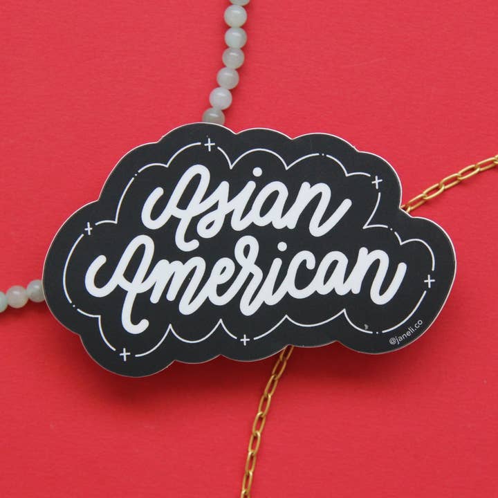 Asian American Sticker for wholesale by JaneLi.Co