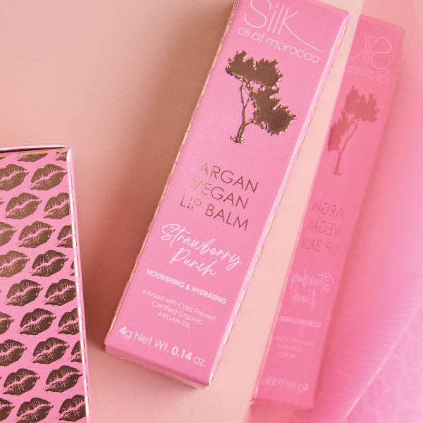 Silk oil of Morocco - Wholesale Lip Balm - Strawberry Punch Argan Vegan Lip Balm2