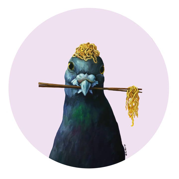 Ramen Pigeon No.2 - Kunstdruk voor wholesale door JJ Galloway