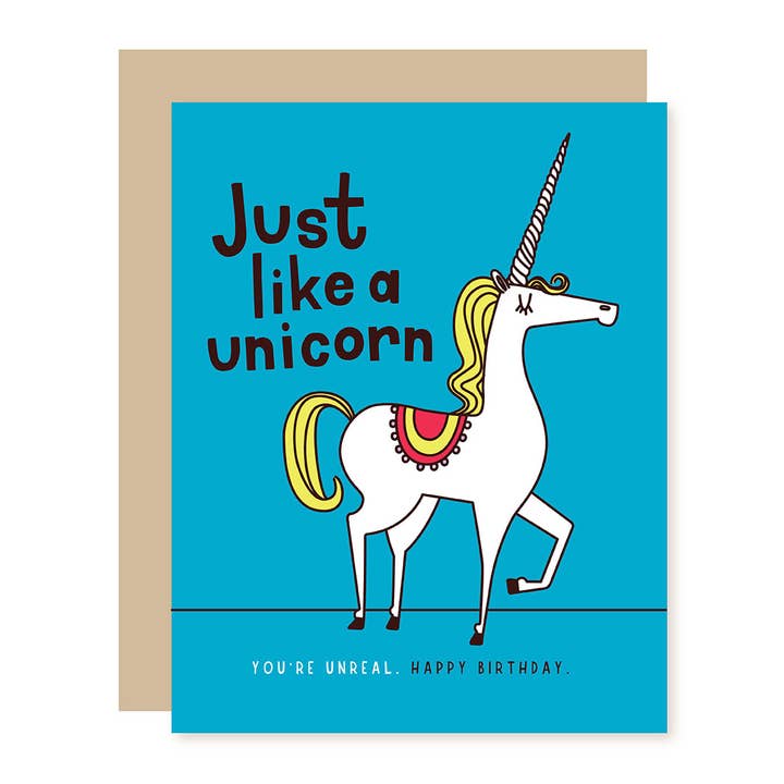 Carte d'anniversaire Proud Unicorn pour la vente par A Smyth Co