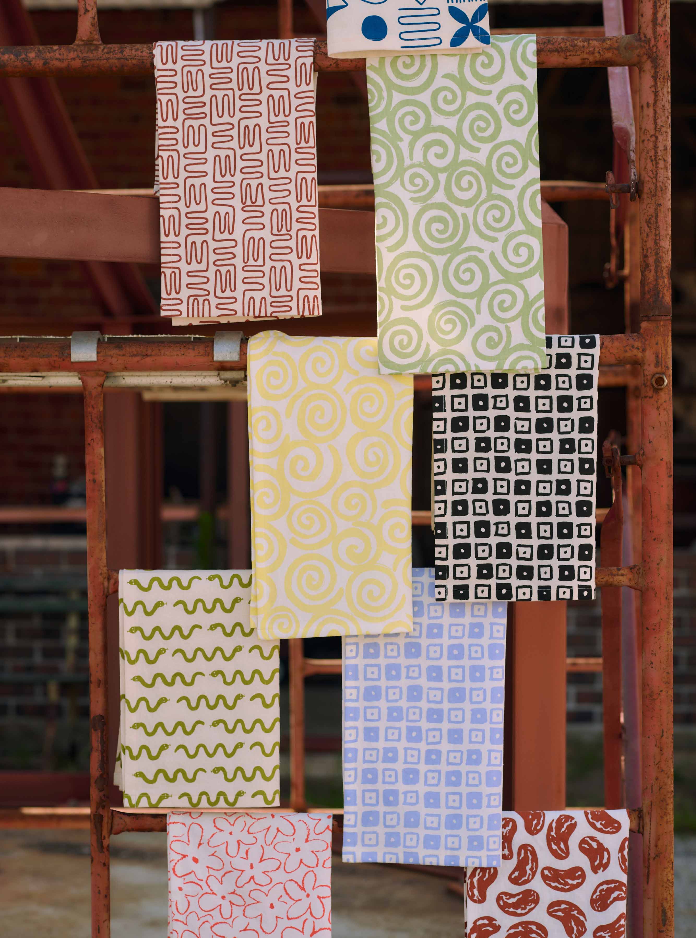 LCQKS - Wholesale Tea Towel - Hand Screen-Printed Cotton Linen Tea Towel from St. Louis
0