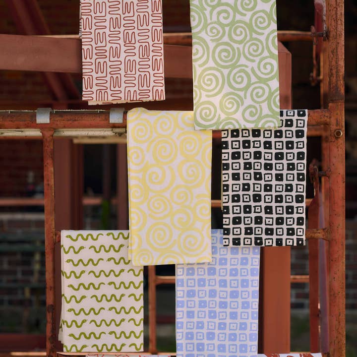 LCQKS - Wholesale Tea Towel - Hand Screen-Printed Cotton Linen Tea Towel from St. Louis